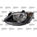 FARO FANALE PROIETTORE DX H4 C/MOTOR ELETT SEAT IBIZA 01/12> PARAB NERA VALEO