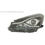 FARO FANALE PROIETTORE SX TOYOTA YARIS 2017 PARAB NERA C/LENTICOLARE C/LUCE DIURNA A LED