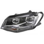 FARO FANALE PROIETTORE SX 2H7 C/MOTOR ELETT VW CADDY 01/15> PARAB NERA