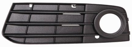 GRIGLIA PARAURTI AUDI A4'07->'11 ANTERIORE SX CON FENDINEBBIA BORDO NERO A 3 PROFILI