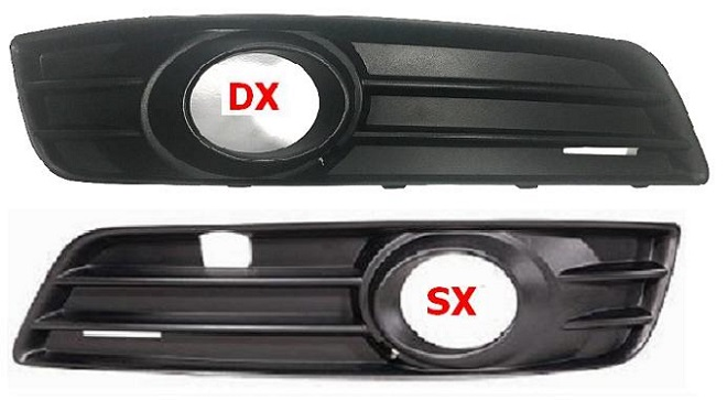 GRIGLIA PARAURTI ANT/SX SEMIAPERTA C/FEND AUDI A3 07/08>TUV
