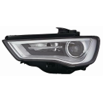 FARO FANALE PROIETTORE SX BIXENO D3S C/MOTOR ELETT AUDI A3 3-5P 04/12> PARAB NERA