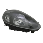 FARO FANALE PROIETTORE SX H4 C/MOTOR ELETT FIAT PUNTO EVO 01/09> PARAB NERA