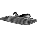 FANALE FANALINO LATERALE S/P SX BIANCO ALFA 147 12/04>-156 08/97>11/05 43440