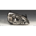 FARO FANALE PROIETTORE SX H7-H7 PRED REG ELETT OPEL CORSA C 10/00>06/02 VALEO