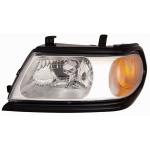 FARO FANALE PROIETTORE SX H4 PRED REG EL MITSUBISHI PAJERO SPORT 02/06>CORNICE NERA