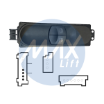 INTERRUTTORE ALZAVETRO MERCEDES SPRINTER 2009 PORTA ANTERIORE SX RETROVISORI MANUALI,2 PULSANTI 4 PIN