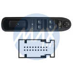 INTERRUTTORE ALZAVETRO PEUGEOT 207 2006 PORTA ANTERIORE SX 4 PULSANTI RETROVISORI ELETTRICI RIBALTABILI ELETTRICAMENTE,ALZAVETRO POSTERIORI ELETTRICI,ALZAVETRO COMFORT,(OPR 11556<),4 18 PIN