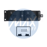 INTERRUTTORE ALZAVETRO SKODA FABIA'99/OCTAVIA'96 PORTA ANTERIORE SX 10PIN ALZAVETRO POSTERIORI ELETTRICI,COLORE NERO/BIANCO,LUCE VERDE