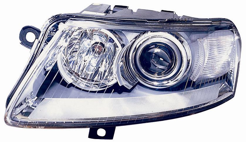 FARO FANALE PROIETTORE DX XENON D2S PRED REG ELETT AUDI A6 05/04>10/08