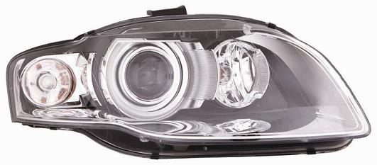 FARO FANALE PROIETTORE SX XENON D1S C/MOTOR ELETT AUDI A4 10/04>11/07 C/FAN BIANCO