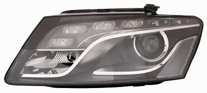 FARO FANALE PROIETTORE SX XENON A LED C/MOTOR ELETT AUDI Q5 04/08> PARAB NERA