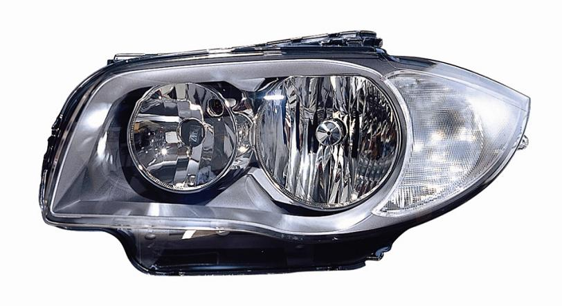 FARO FANALE PROIETTORE DX 2H7 PRED REG EL BMW S1 E81-E87 05/07> E82-E88 01/07> PARAB GRIGIA SCURA 24990