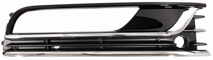 GRIGLIA PARAURTI ANT/DX C/FEND+FORO+2 PROF CR NERO LUC VOLKSWAGEN PASSAT 2010>