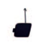 TAPPO PARAURTI COPRIGANCIO TRAINO POST VOLKSWAGEN GOLF 6 GTI 01/09>