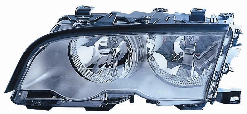 PROIETTORE BMW SERIE 3'98 E46 SX PARABOLA ARGENTO H7+H7 444-1120L-LDEM1 36470