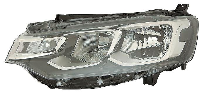 FARO FANALE PROIETTORE DX H7-H1 PRED REG ELETT CITROEN C-ELYSEE 02/17> PAR NERA