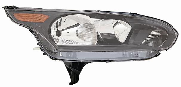 FARO FANALE PROIETTORE DX H7-H15 C/MOT EL FORD TRANSIT-TOURNEO CONNECT 01/15> INDIC.ARANCIO