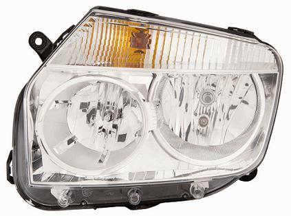 FARO FANALE PROIETTORE SX H7-H1 PRED REG ELETT DACIA DUSTER 01/10> PARAB CROM