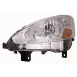FARO FANALE PROIETTORE DX H4 C/MOTOR ELETT PARAB CROM PEUGEOT PARTNER 01/13>