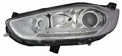 FARO FANALE PROIETTORE DX H7-H1 C/MOTOR EL+DRL A LED FORD FIESTA 01/13> PARAB CROM