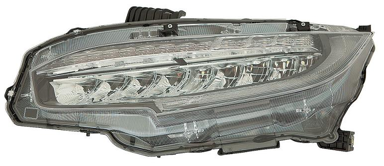 FARO FANALE PROIETTORE SX A LED C/MOTOR ELETT HONDA CIVIC  01/17>PAR NERA