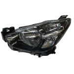 FARO FANALE PROIETTORE SX H4 PRED REG EL MAZDA 2 01/14> PARABOLA NERA