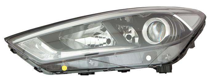 FARO FANALE PROIETTORE SX 3H7 A LED C/MOTOR ELETTR HYUNDAI TUCSON 01/15>P.NERA