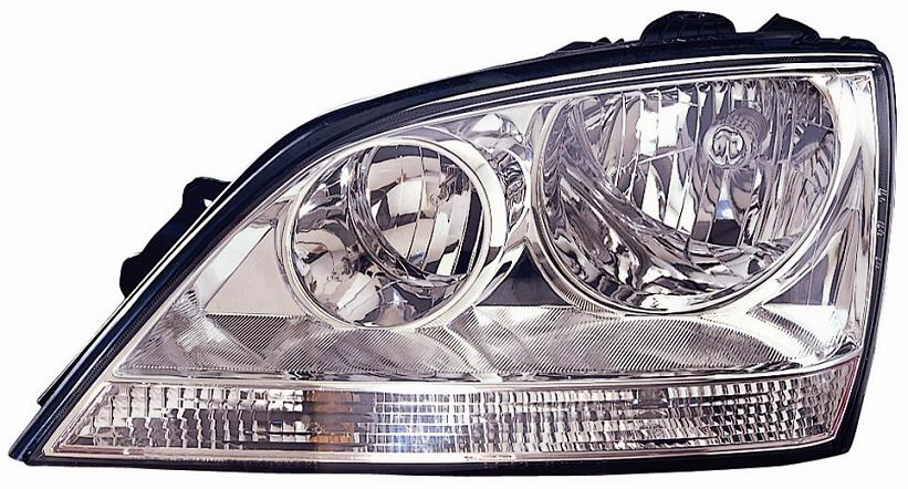 FARO FANALE PROIETTORE SX H7-H1 C/MOTOR ELETT KIA SORENTO 01/02>12/05 PARAB CROM
