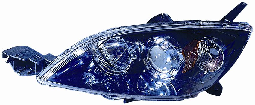 FARO FANALE PROIETTORE SX HB3-H7 PRED REG ELETT MAZDA 3 10/03>12/08