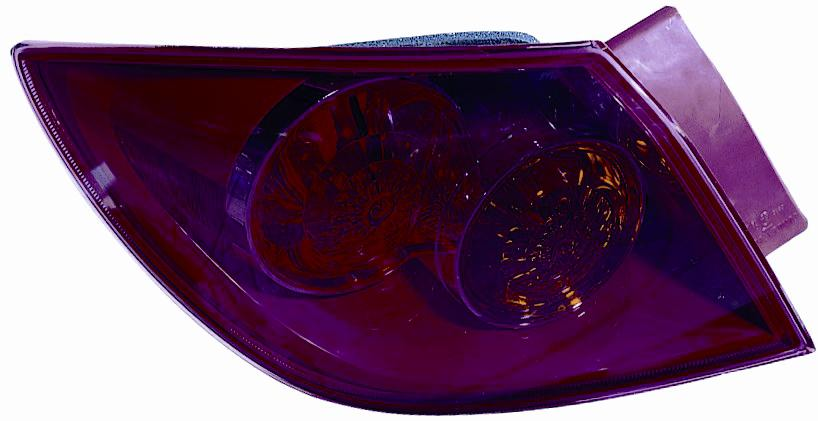 FANALE FANALINO POSTERIORE S/P DX EST ROSSO MAZDA 3 10/03>12/08