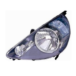 FARO FANALE PROIETTORE DX H4 PRED REG ELETT HONDA JAZZ 09/04>09/08 PARAB NERA