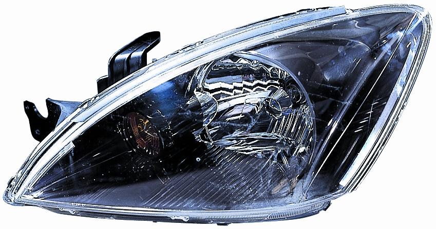 FARO FANALE PROIETTORE DX H4 PRED REG ELETT MITSUBISHI LANCER 01/03>05/07 PARAB NERA