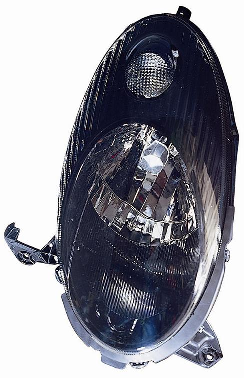 FARO FANALE PROIETTORE SX H4 PRED REG ELETT NISSAN MICRA 01/03>09/07 PARAB NERA