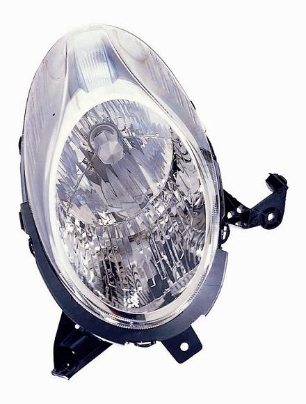 FARO FANALE PROIETTORE DX H4 PRED REG ELETT NISSAN MICRA 10/07>09/10 PARAB CROM