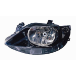 FARO FANALE PROIETTORE DX H4 PRED PER REG ELETT SEAT IBIZA 01/08> PARAB NERA