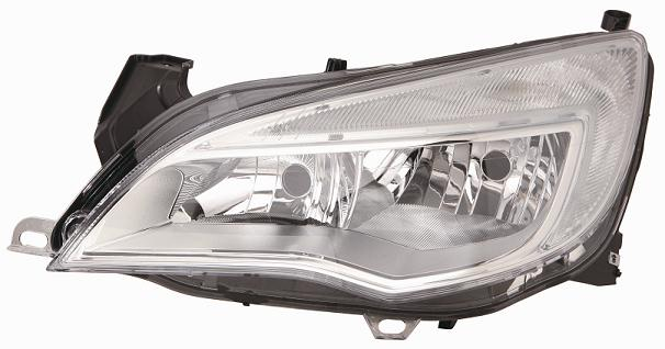 FARO FANALE PROIETTORE SX 2H7 PRED REG EL C/DRL OPEL ASTRA J 01/10> PARAB CROM