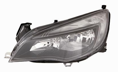 FARO FANALE PROIETTORE SX 2H7 C/DRL A LEDC/MOT EL OPEL ASTRA J 01/10> PARAB NERA