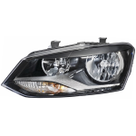FARO FANALE PROIETTORE SX 2H7 C/MOT EL VOLKSWAGEN POLO 09/09> MASCH GRIG COMFORT/HIGH LINE HELLA