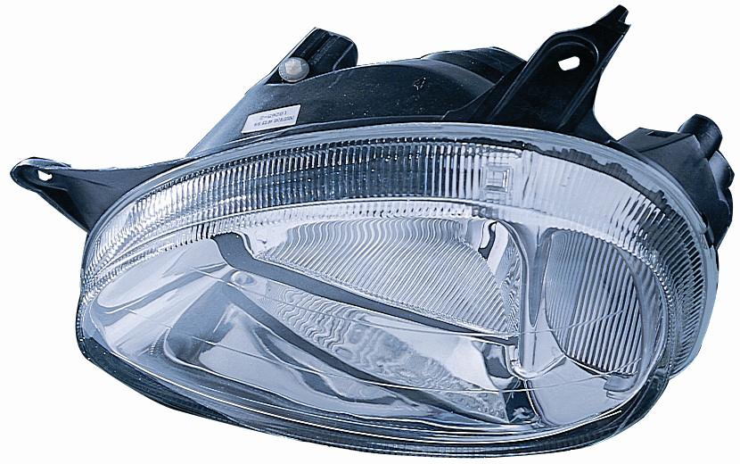 FARO FANALE PROIETTORE SX H4 PARAB CROM OPEL CORSA B-COMBO 04/93>10/00