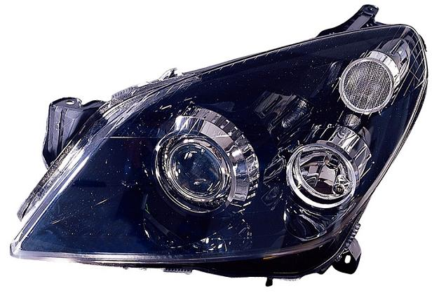 FARO FANALE PROIETTORE DX XENON 2DS-H7 PR REG EL OPEL ASTRA H 06/04>12/09 PAR NERA