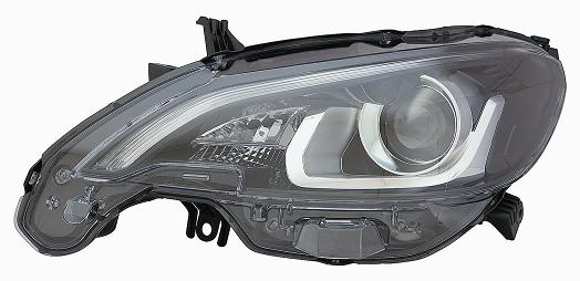 FARO FANALE PROIETTORE SX HIR2-PY21 A LED PRED REG EL PEUGEOT 108 01/14> PARAB NERA