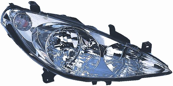 FARO FANALE PROIETTORE DX H7-H1 S/FEND PRED REG EL PEUGEOT 307 08/01>08/05 MOD VALEO