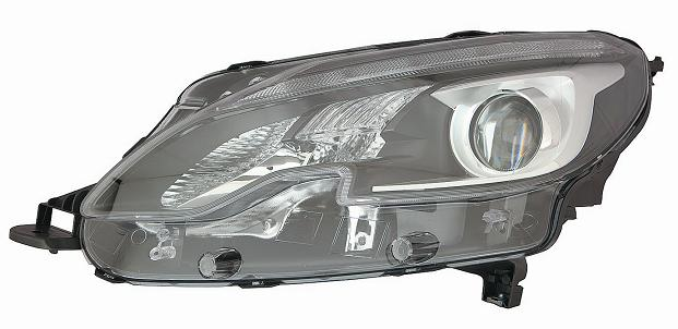 FARO FANALE PROIETTORE DX 2H7 A LED C/MOTOR ELETTR PEUGEOT 2008 05/16>