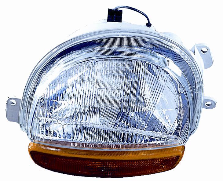FARO FANALE PROIETTORE SX H4 C/LENTE ARANCIO RENAULT TWINGO 04/93>08/98