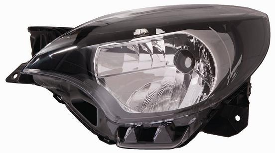 FARO FANALE PROIETTORE SX H4 PRED REG ELETT RENAULT TWINGO 01/12> PARAB NERA