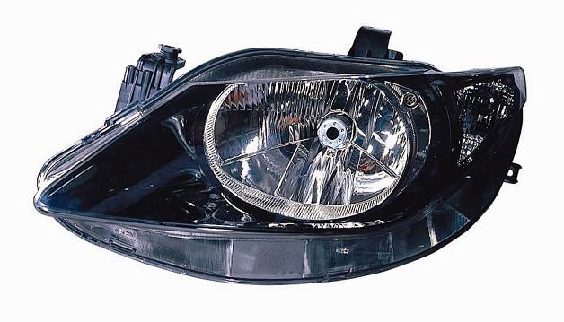 FARO FANALE PROIETTORE SX H4 PRED PER REG ELETT SEAT IBIZA 01/08> PARAB NERA