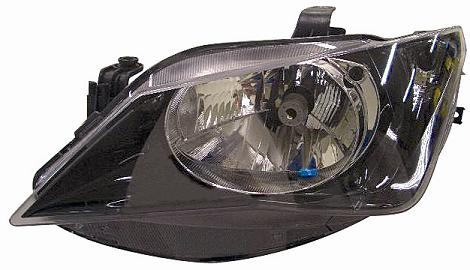 FARO FANALE PROIETTORE SX H4 PRED REG ELETT SEAT IBIZA01/12> PARAB NERA