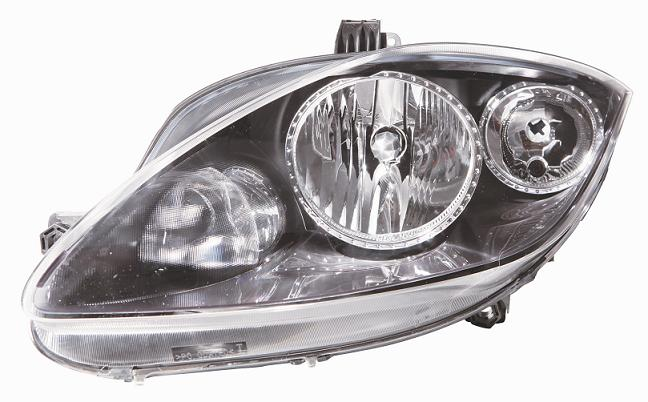 FARO FANALE PROIETTORE SX H7-H1 PRED REG ELETT SEAT LEON 03/09> PARAB NERA