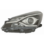 FARO FANALE PROIETTORE SX HIR2 C/LENTICOLARE A LED PRED REG EL TOYOTA YARIS 07/14>PAR NERA